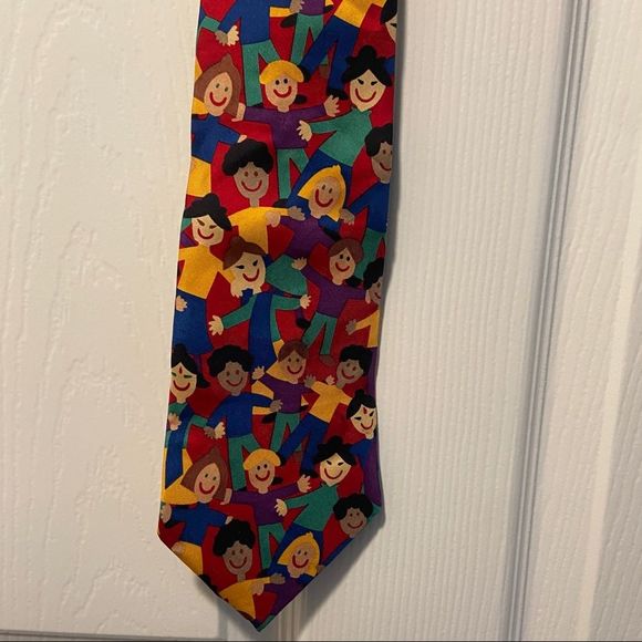 Save the Children Neck Tie Vintage Dennys Helping Families Across America - Picture 1 of 5